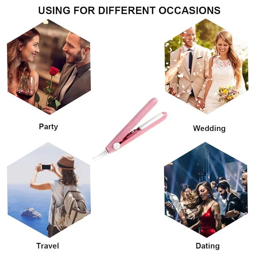 Mini Hair Curler & Straightener