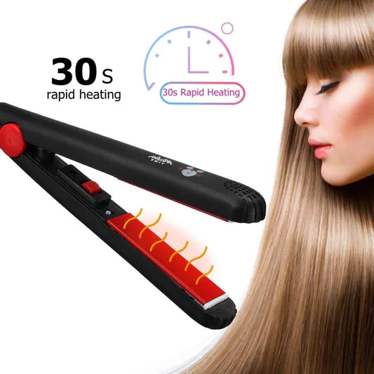 Mini Hair Curler & Straightener