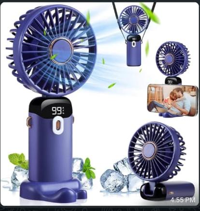 Digital Display Portable Mini Fan