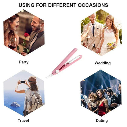 Mini Hair Curler & Straightener