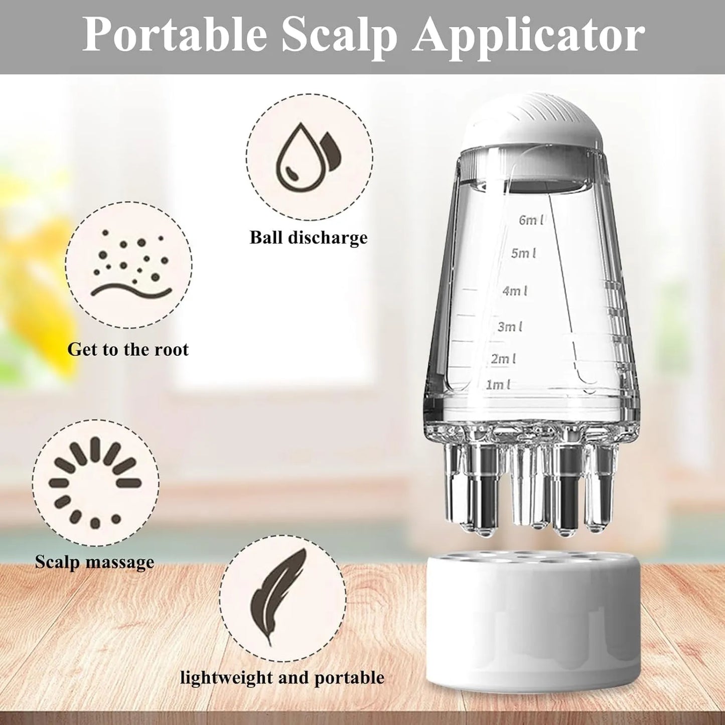 Hair Oil Dispenser Comb