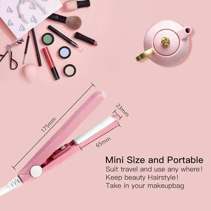 Mini Hair Curler & Straightener