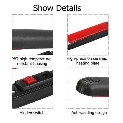 Mini Hair Curler & Straightener