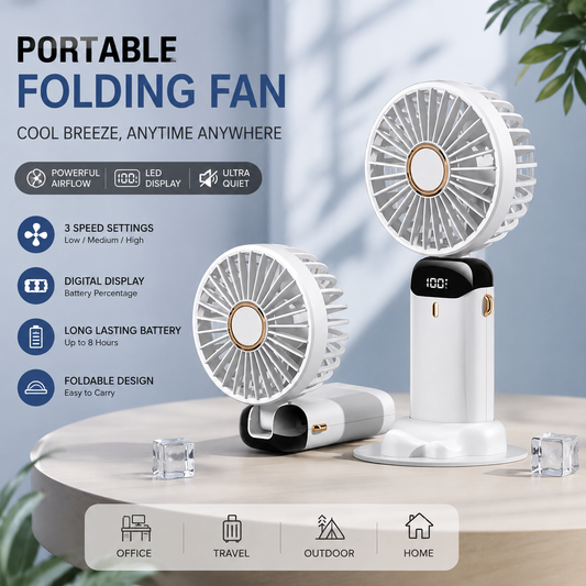 Digital Display Portable Mini Fan