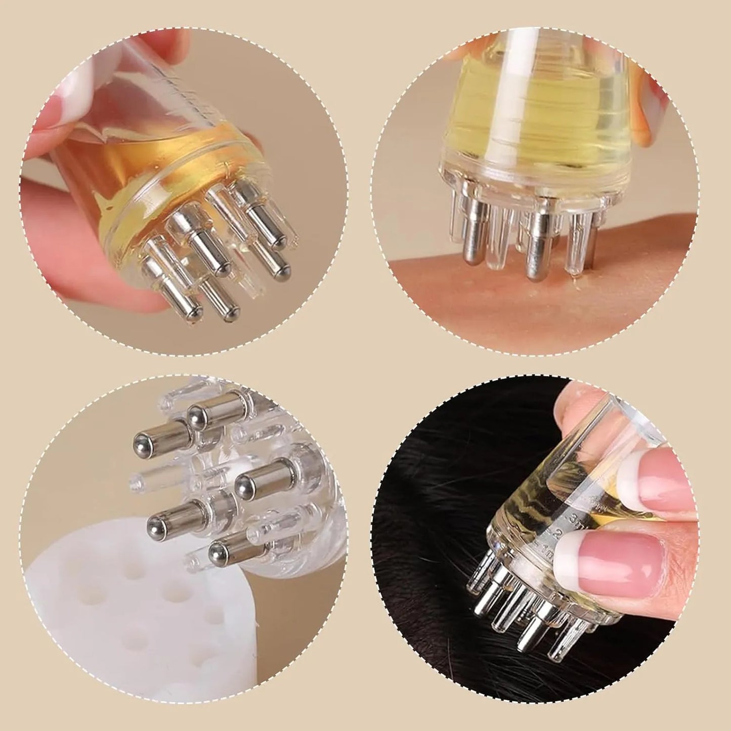 Hair Oil Dispenser Comb