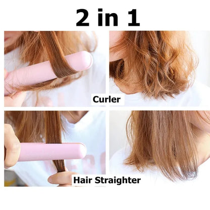 Mini Hair Curler & Straightener