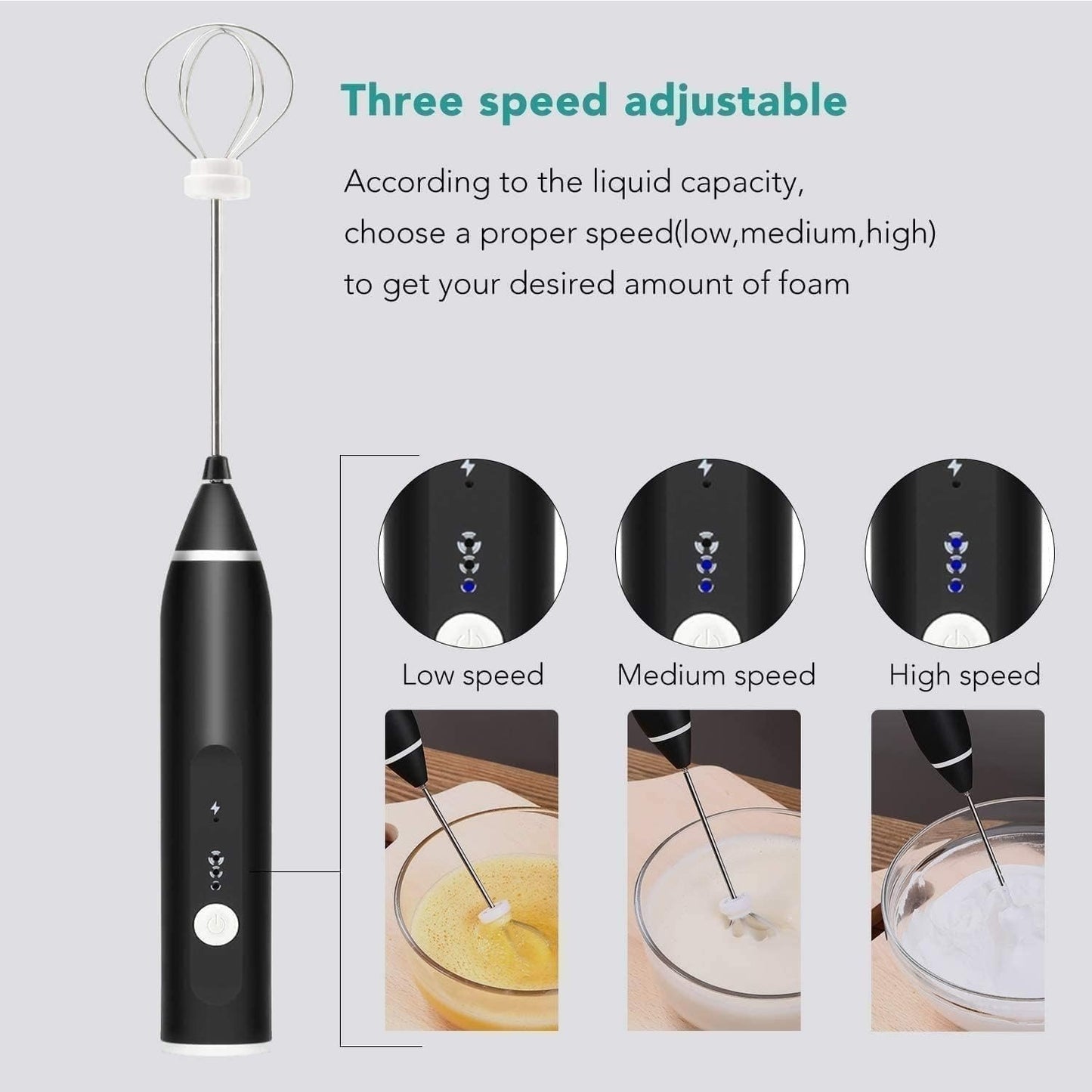 2-in-1 Rechargeable Coffee Beater